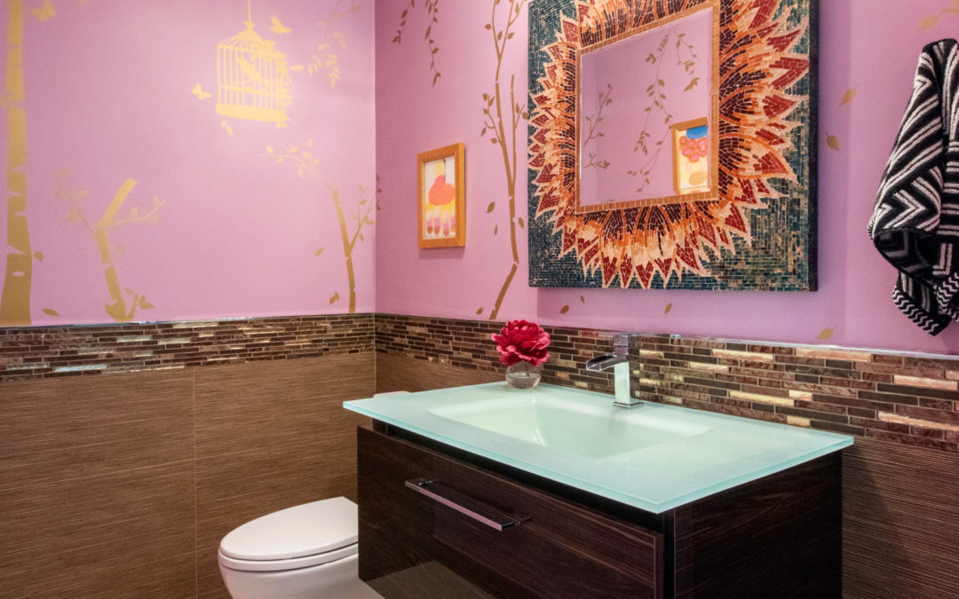Guest Bathroom with a Modern Asian- inspired Flair